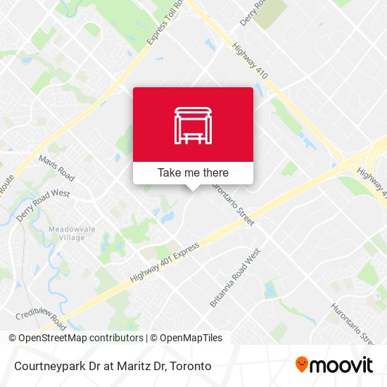 Courtneypark Dr at Maritz Dr plan