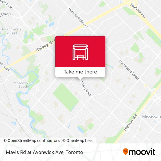 Mavis Rd at Avonwick Ave plan