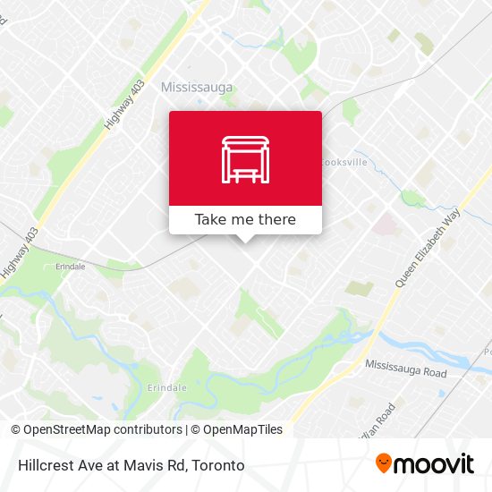 Hillcrest Ave at Mavis Rd map