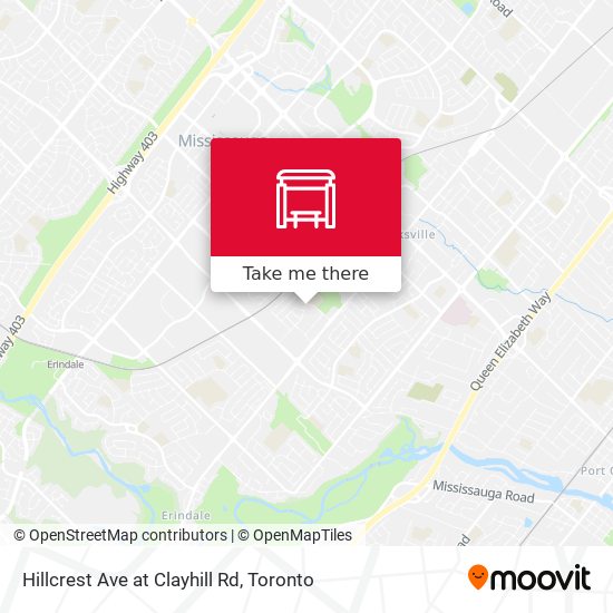 Hillcrest Ave at Clayhill Rd map