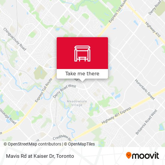 Mavis Rd at Kaiser Dr map