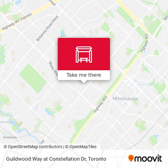 Guildwood Way at Constellation Dr map