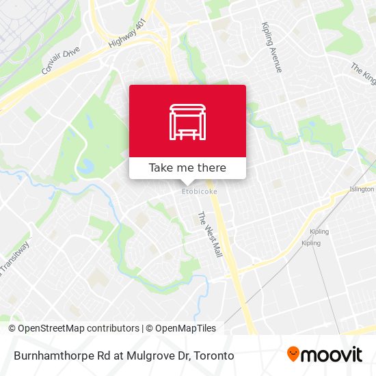 Burnhamthorpe Rd at Mulgrove Dr map