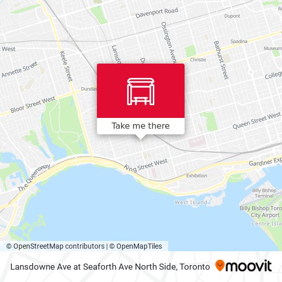 Lansdowne Ave at Seaforth Ave North Side map