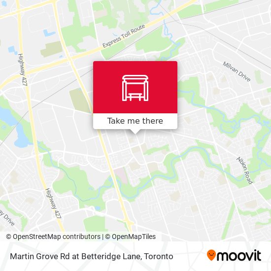 Martin Grove Rd at Betteridge Lane map