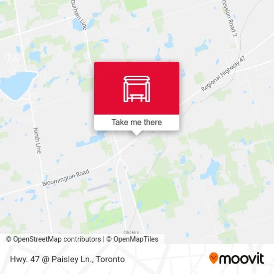 Hwy. 47 @ Paisley Ln. map