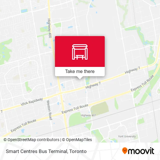 Smart Centres Bus Terminal map