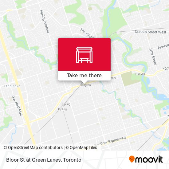 Bloor St at Green Lanes map