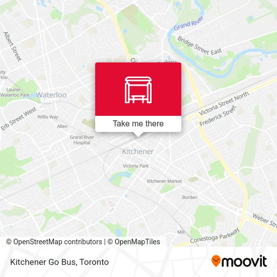 Kitchener Go Bus map