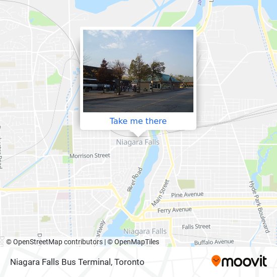 Niagara Falls Bus Terminal map
