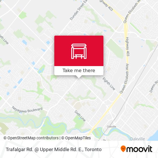 Trafalgar Rd. @ Upper Middle Rd. E. map