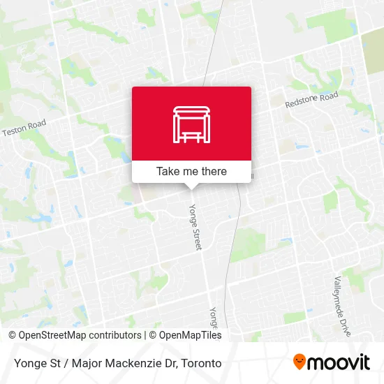 Yonge St / Major Mackenzie Dr map