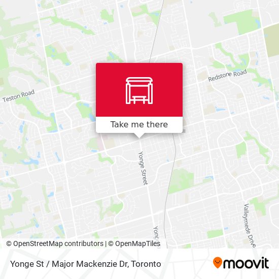 Yonge St / Major Mackenzie Dr plan