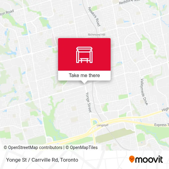 Yonge St / Carrville Rd map