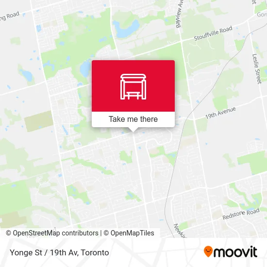 Yonge St / 19th Av map