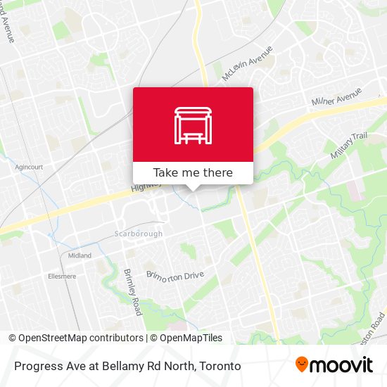 Progress Ave at Bellamy Rd North plan