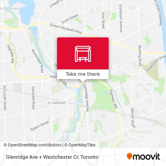 Glenridge Ave + Westchester Cr map