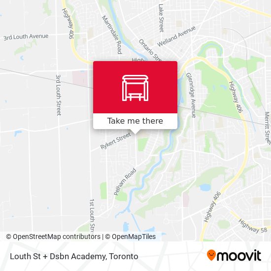 Louth St + Dsbn Academy map