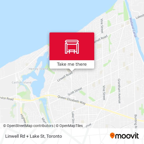 Linwell Rd + Lake St map