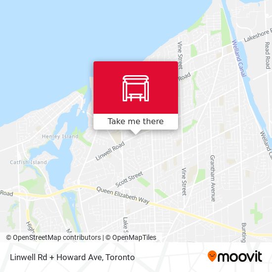 Linwell Rd + Howard Ave map