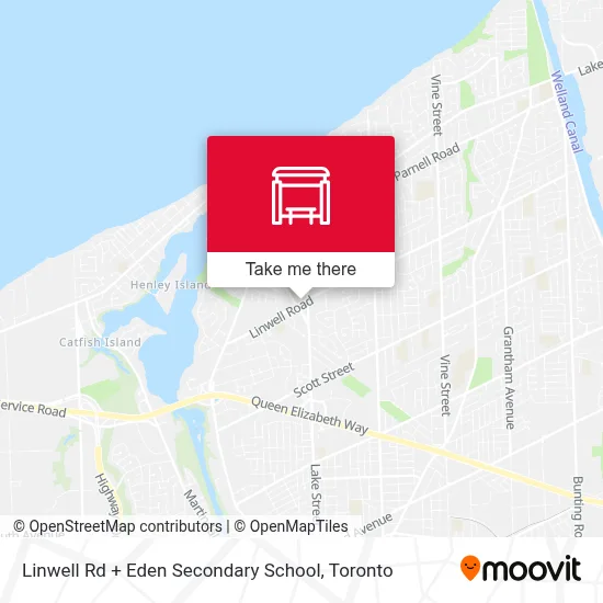 Linwell Rd + Eden Secondary School map