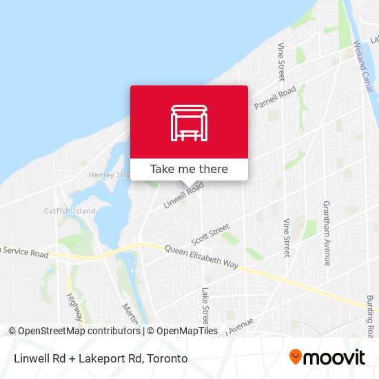 Linwell Rd + Lakeport Rd map