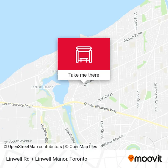 Linwell Rd + Linwell Manor map