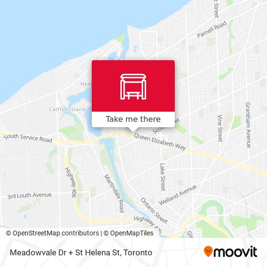 Meadowvale Dr + St Helena St map