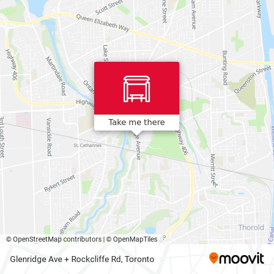 Glenridge Ave + Rockcliffe Rd map