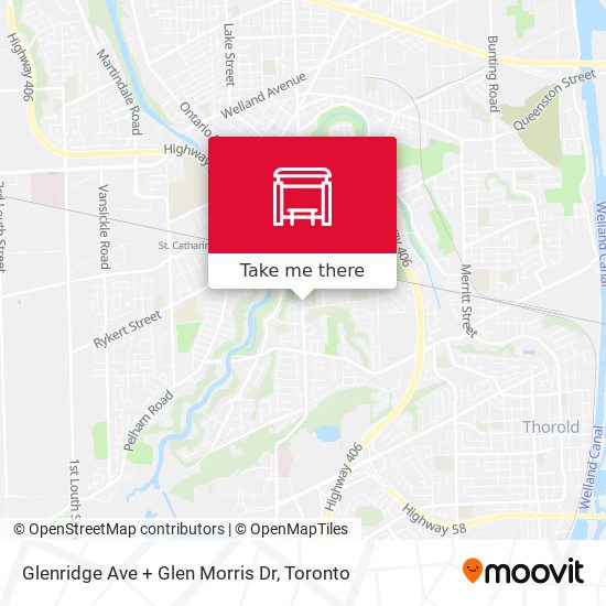 Glenridge Ave + Glen Morris Dr map