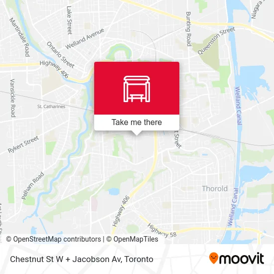 Chestnut St W + Jacobson Av map