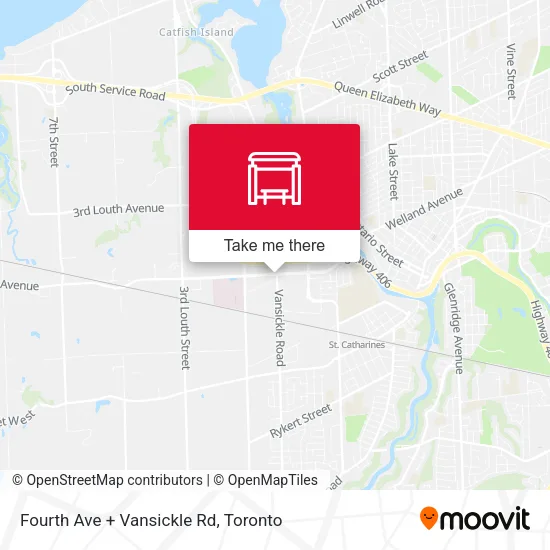 Fourth Ave + Vansickle Rd map