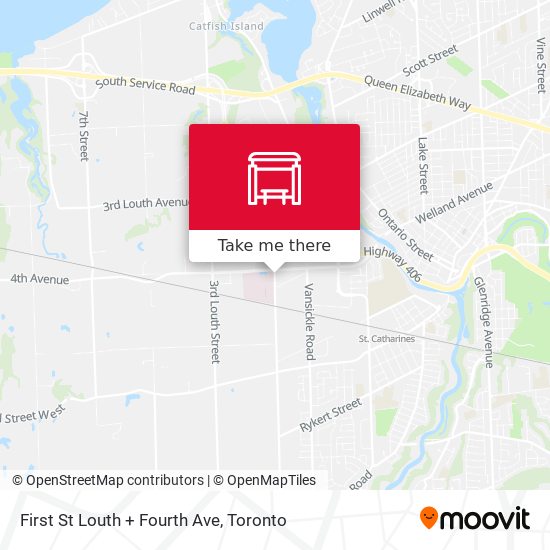 First St Louth + Fourth Ave map