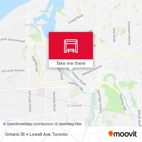 Ontario St + Lowell Ave map