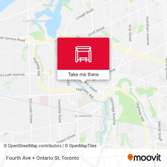 Fourth Ave + Ontario St map