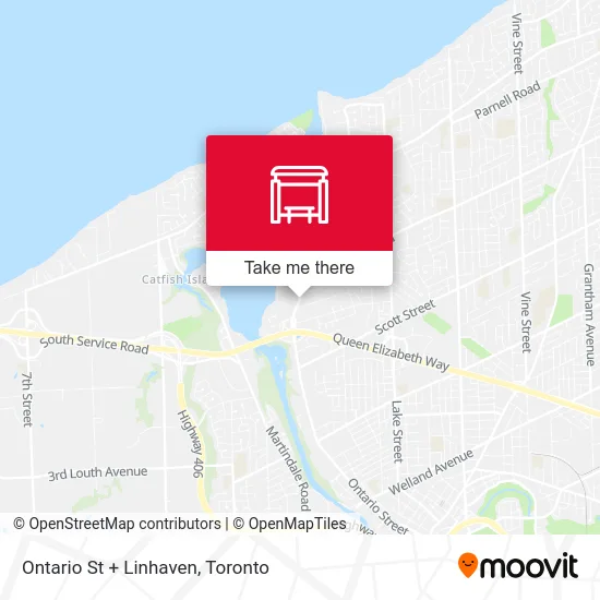Ontario St + Linhaven map