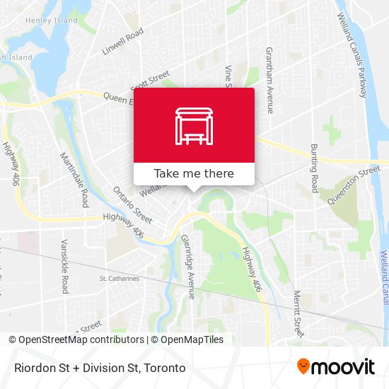 Riordon St + Division St map