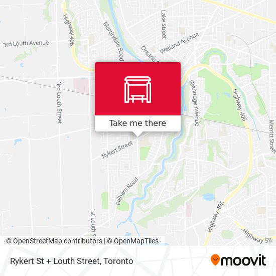 Rykert St + Louth Street map