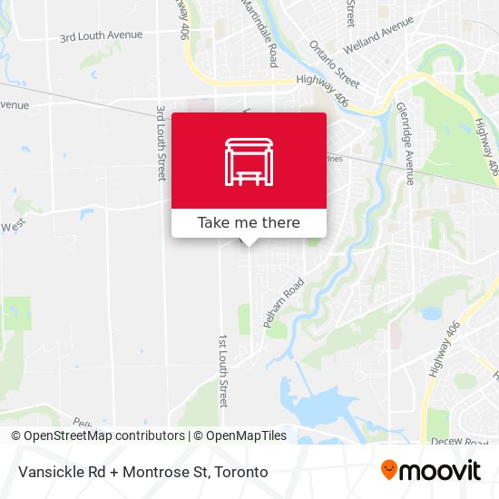 Vansickle Rd + Montrose St map