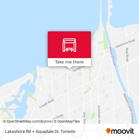Lakeshore Rd + Aquadale Dr map