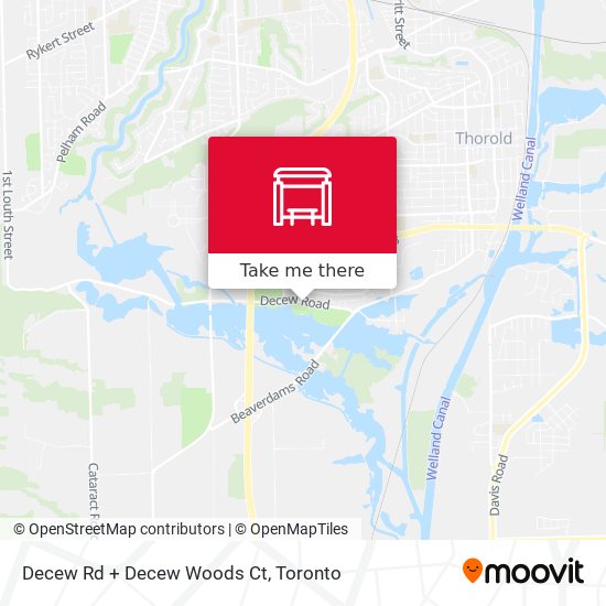 Decew Rd + Decew Woods Ct map