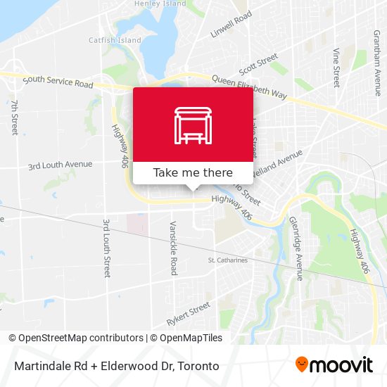 Martindale Rd + Elderwood Dr map