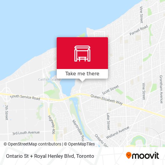 Ontario St + Royal Henley Blvd map