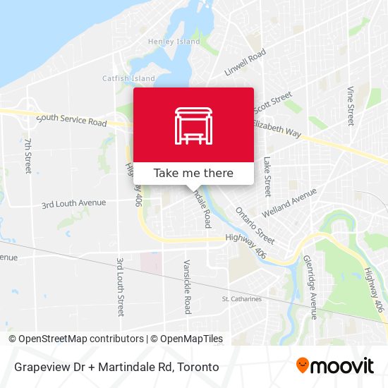 Grapeview Dr + Martindale Rd map