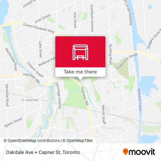 Oakdale Ave + Capner St map
