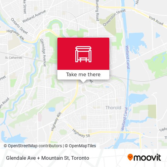 Glendale Ave + Mountain St map