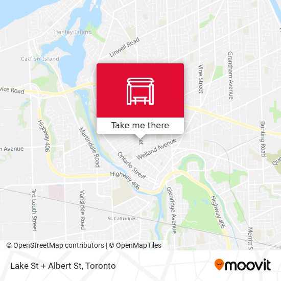 Lake St + Albert St map