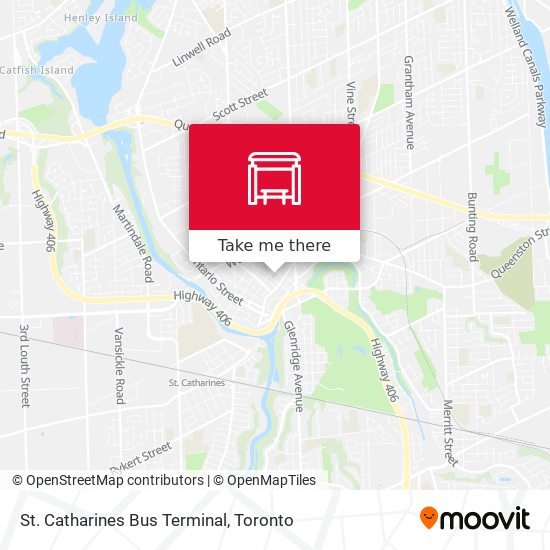 St. Catharines Bus Terminal map