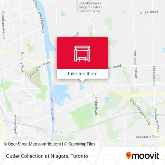 Outlet Collection at Niagara map