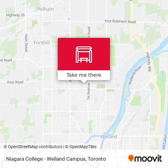 Niagara College - Welland Campus map